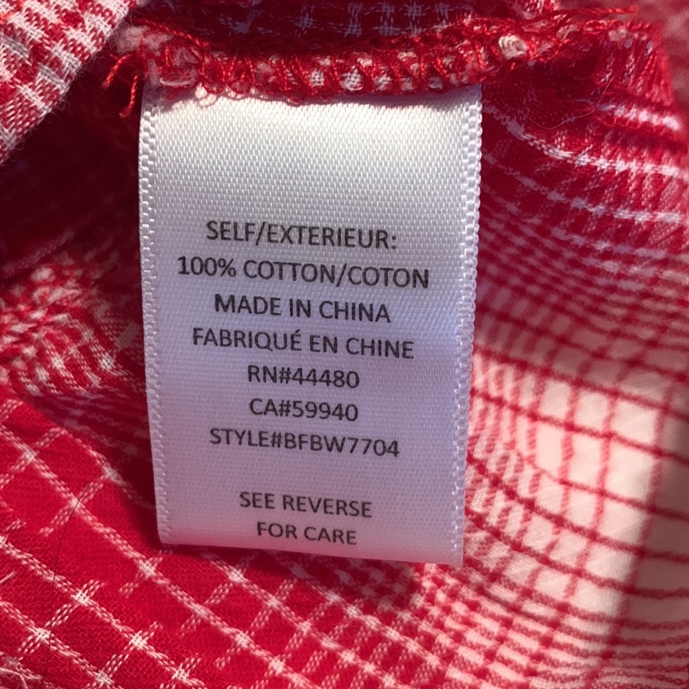 Red Plaid Ruffle Skirt - Picture 6 of 6